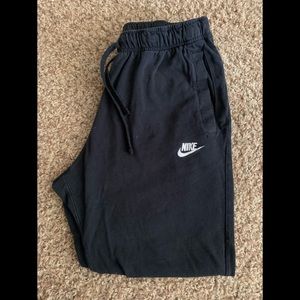 Nike Black thin cotton joggers